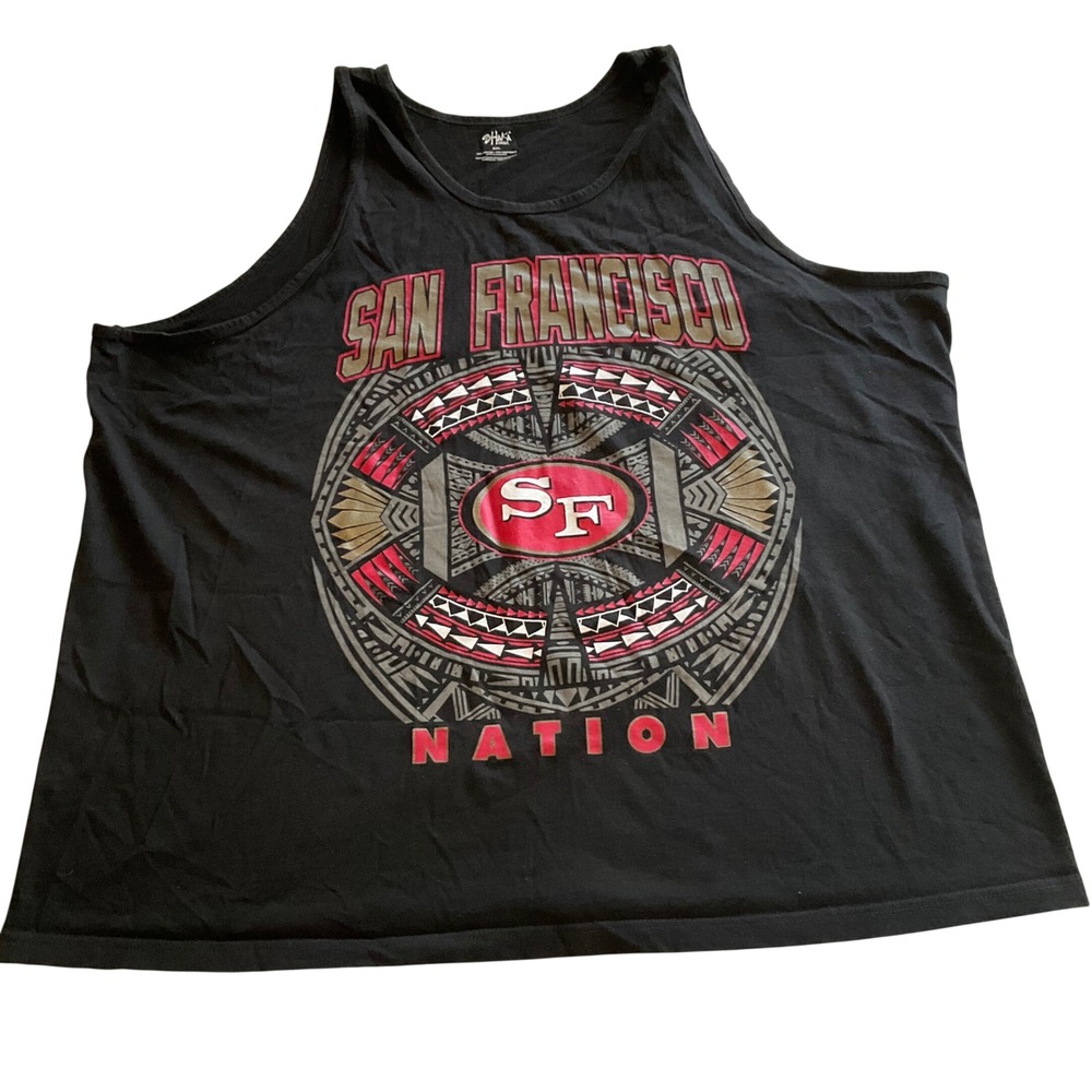 Shaka Wear Tank Top Mens 4XL Black San Francisco Nation Faithful Tribal Graphic